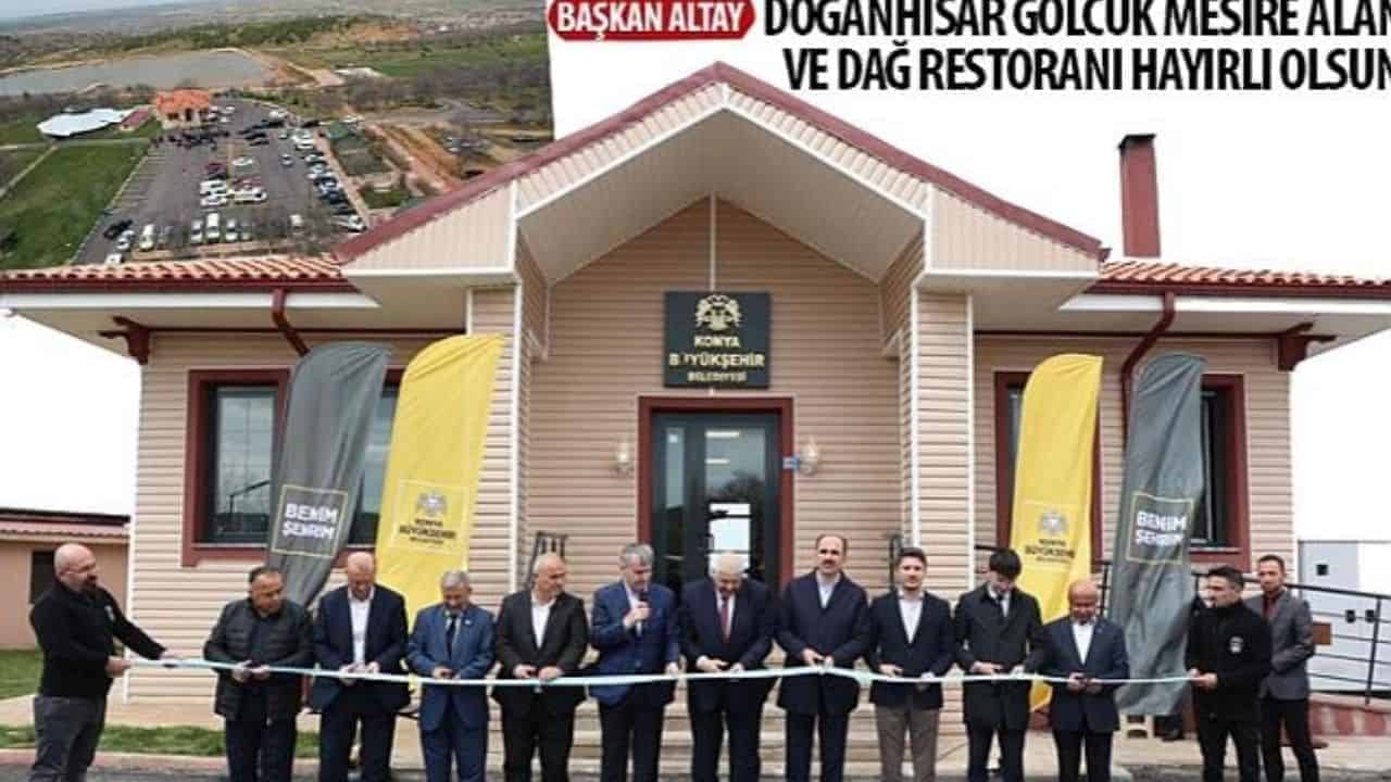 Başkan Altay: “Doğanhisar Gölcük Mesire Alanı ve Dağ Restoranı Hayırlı Olsun”