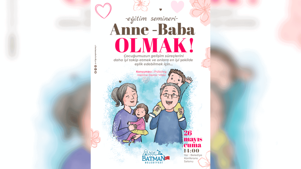 Anne, Baba Ve Çocuk İletişimi Konulu Seminer Verilecek