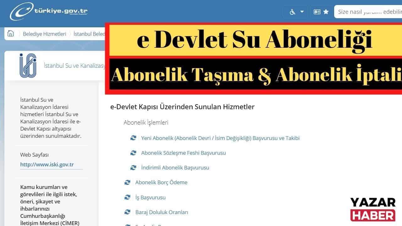 E-Devlet Üzerinden Su Aboneliği İptali: Kolay ve Hızlı Yol
