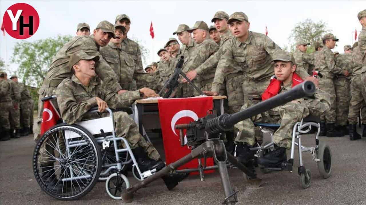 Engelliler Bir Gün Olsa da Asker Oldu