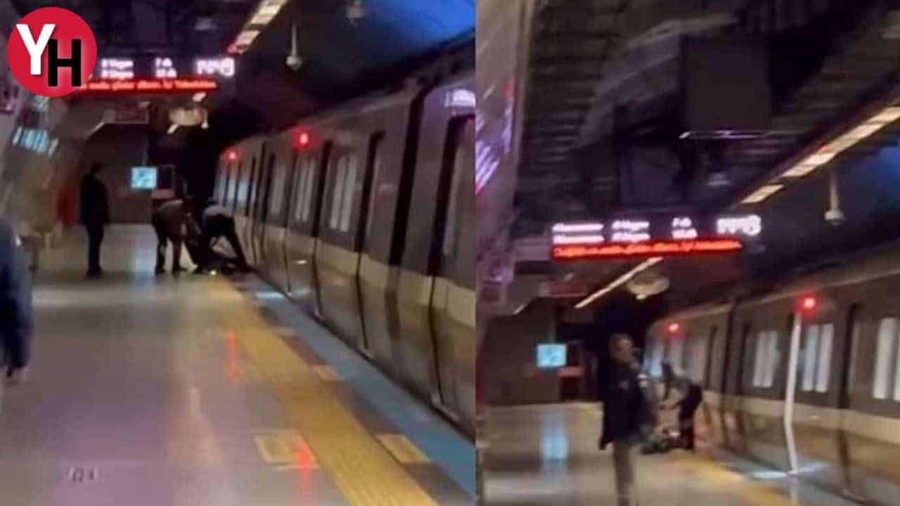 Kahraman Güvenlik Görevlileri, Mecidiyeköy Metro İstasyonunda Genç Yaşam İçin İnsan Zinciri Kurdu