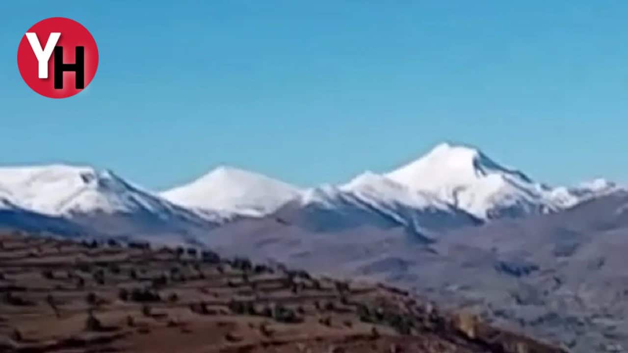 Posof dağları beyaz gelinliğe büründü