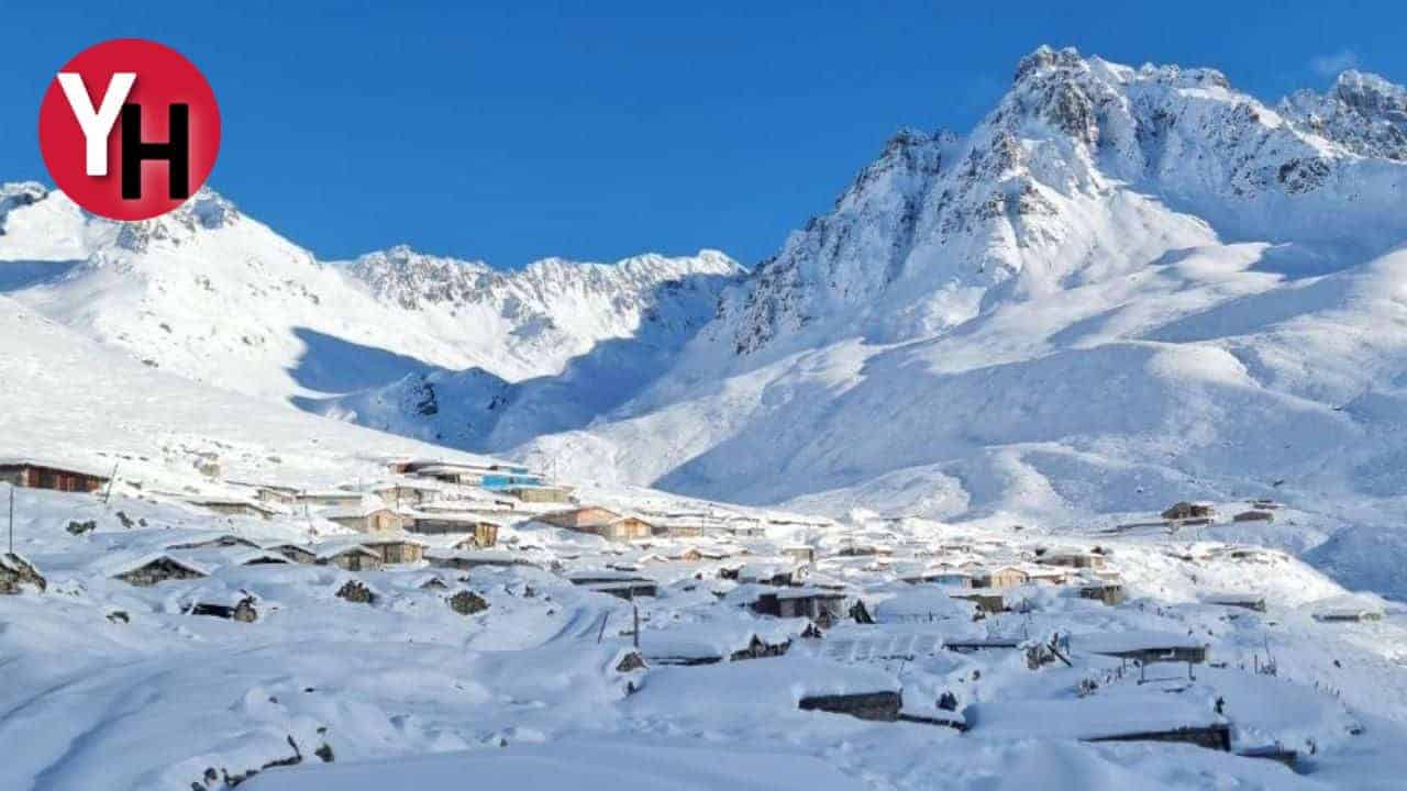 Rize’nin Yüksek Kesimleri Karla Kaplandı