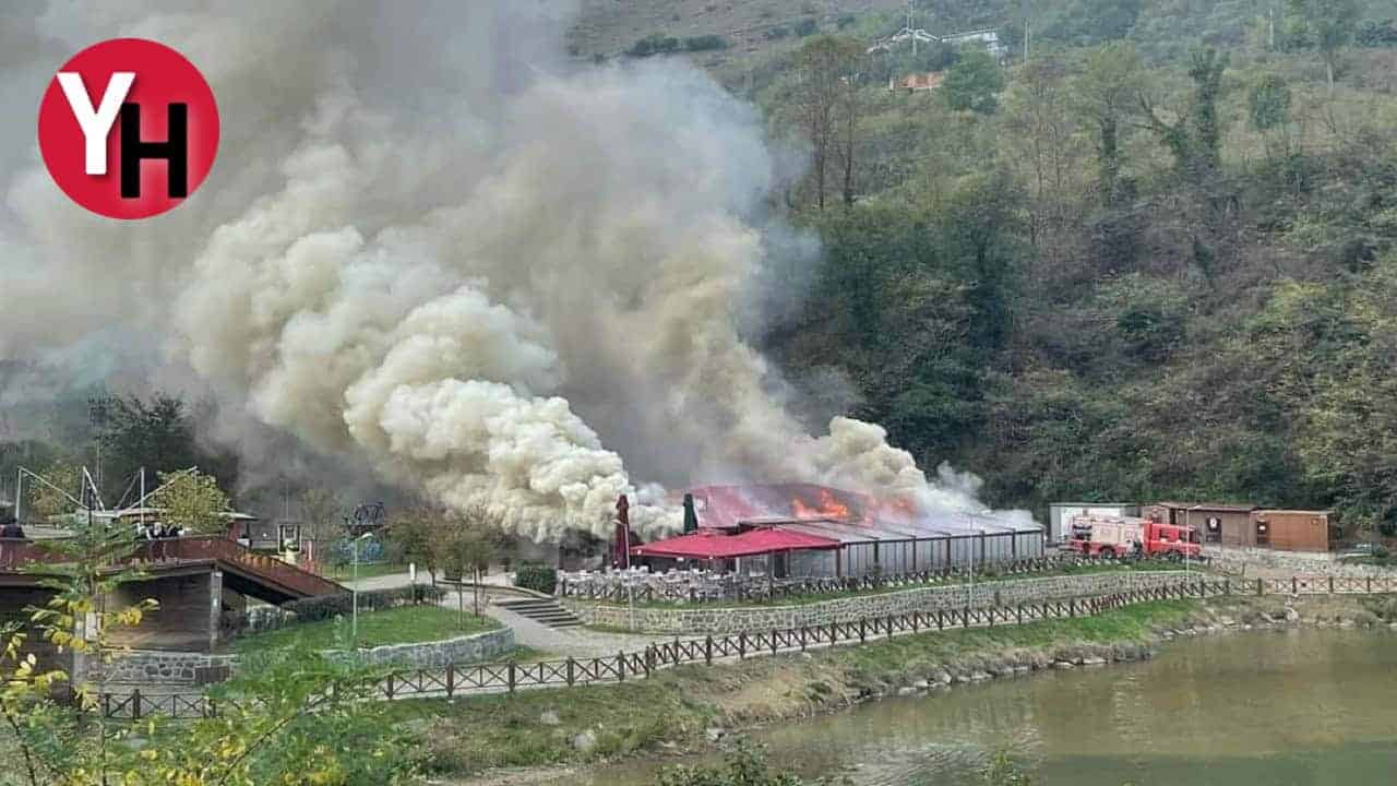 Sera Gölü’nde Sosyal Tesisler Alev Aldı. Yangın Araştırılıyor