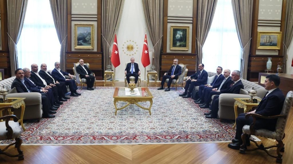 cumhurbaşkanı erdoğan, hamas heyetini kabul etti