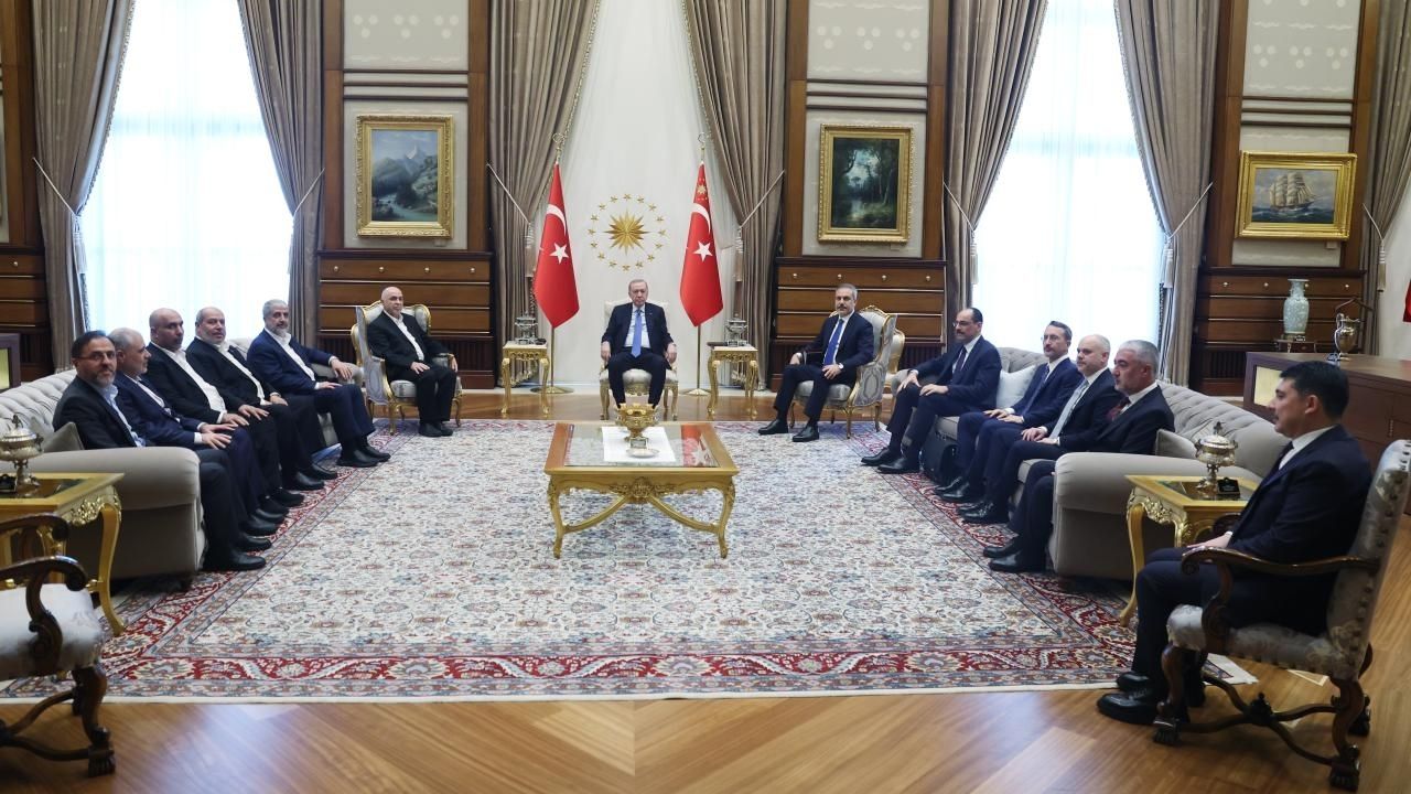cumhurbaşkanı erdoğan, hamas heyetini kabul etti