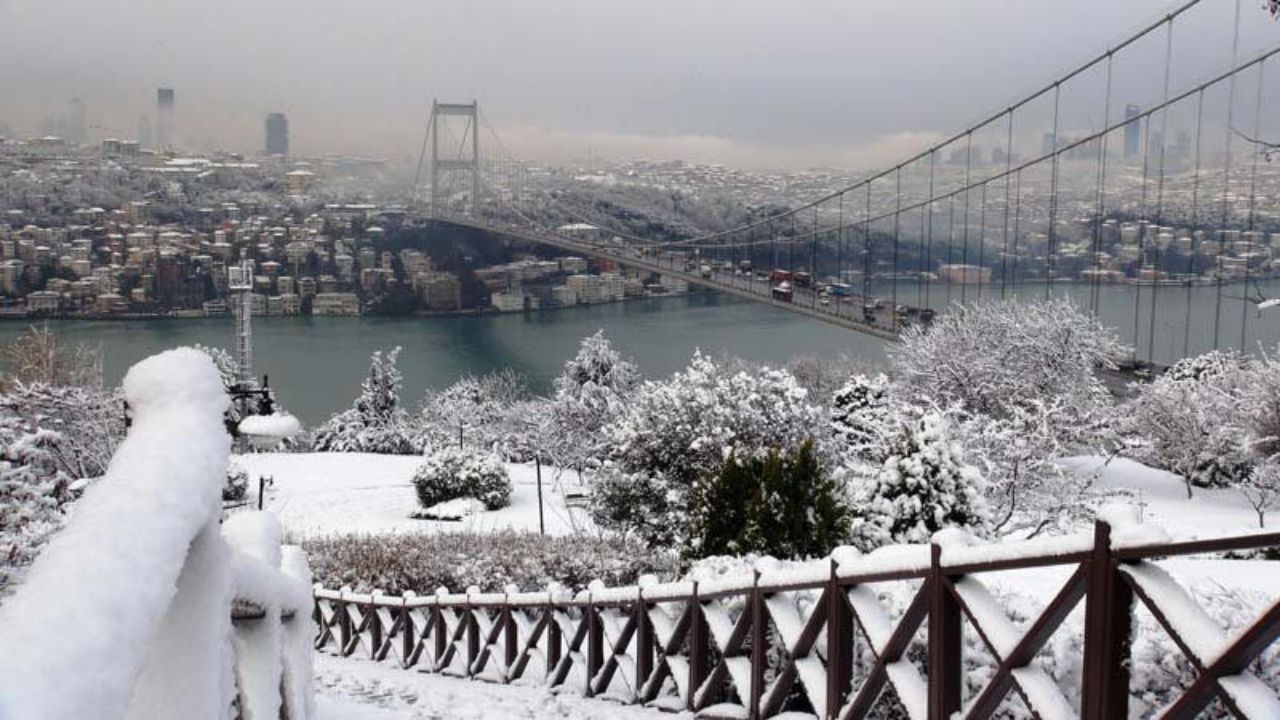 akom'dan İstanbul'a pazartesi günü kar uyarısı!