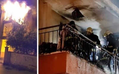 Balkondaki Cep Telefonu Bataryaları Patladı, Mahalleli Sokağa Kaçtı