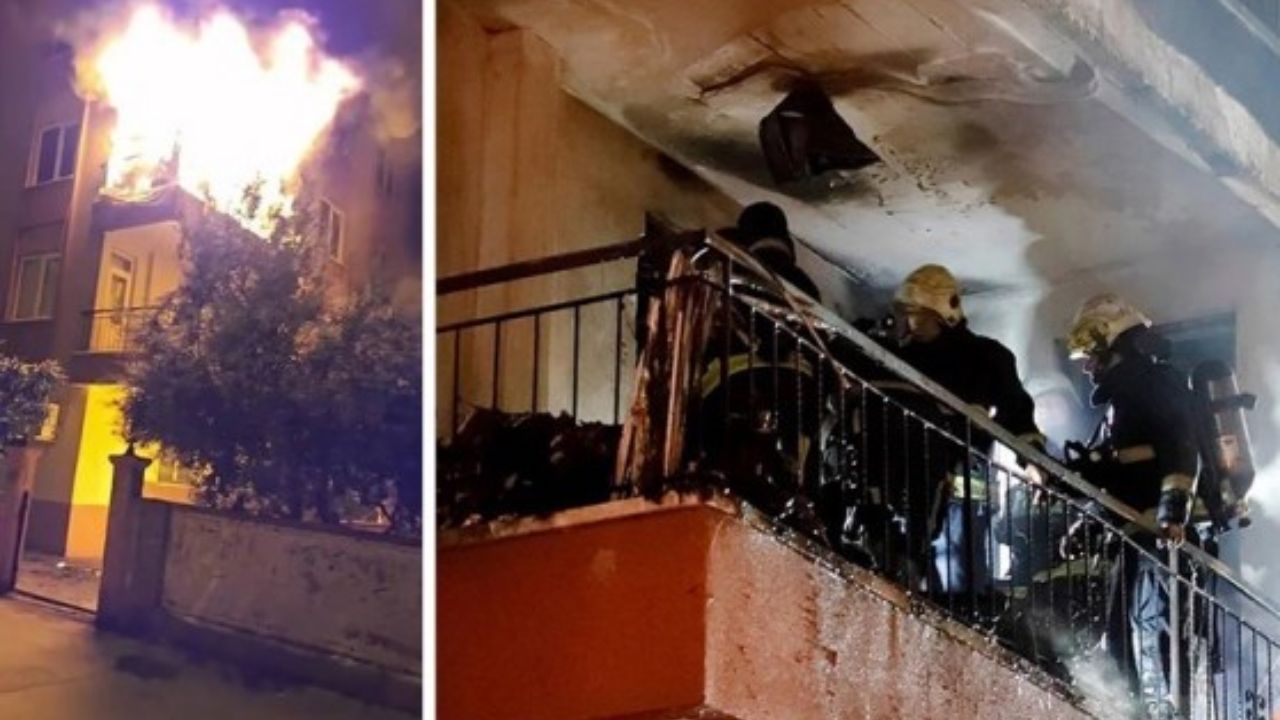 Balkondaki Cep Telefonu Bataryaları Patladı, Mahalleli Sokağa Kaçtı