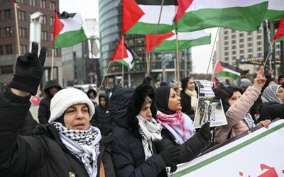 Berlin’de Trump’ın ‘planı’ Protesto Edildi