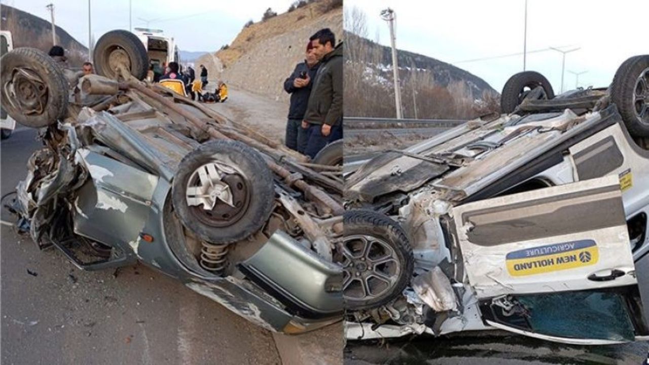 gümüşhane Şiran'da feci kaza 3 kişi yaralandı