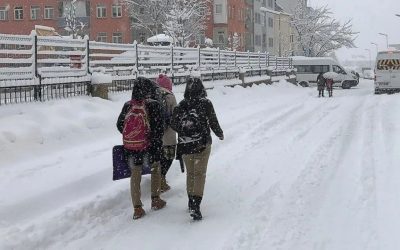 Kar Yağışı Sebebiyle Eğitim Durdurulduğu Yerler Listesi