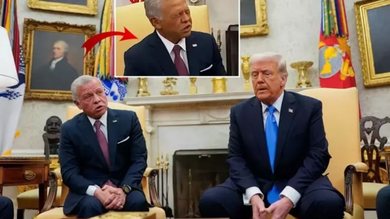 Kral Abdullah'ın Trump İle Garip Mimikleri!