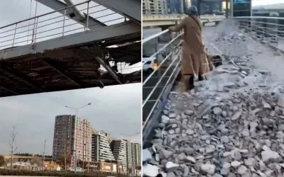 Ankara’daki Metro Üstgeçidi Yenilendi