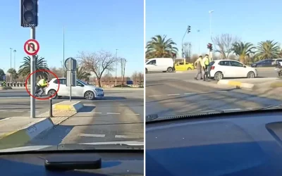 Cep telefonlarına sarılanlar, aracı iten kişiyi gördü