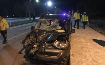 14 ve 16 yaşındaki iki çocuk maç izlemeye giderken trafik kazasında yaşamını yitirdi.