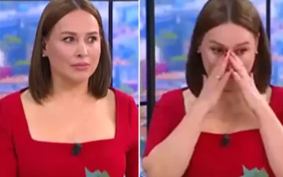 Canlı yayında deprem anında şaşkınlıkla ne yapacağını bilemedi!