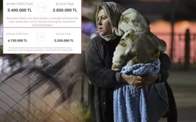 Deprem Sonrası Fırsatçılar Ortaya Çıktı: 550 Bin TL İndirim ve 500 Bin TL Fiyat Artışı!