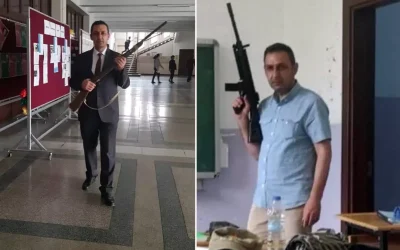 Lisede tüfekli müdür yardımcısı skandalı!