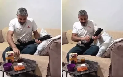 Video çeken vatandaş deprem önlemiyle ilgili tartışma yarattı