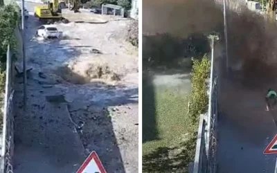 Bodrum’da su borusu patladı! Evler su altında, araçlar zarar gördü