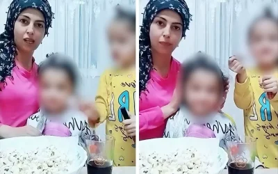 Makyaj videosu çeken kadına para için çocuklarını kullanma eleştirisi