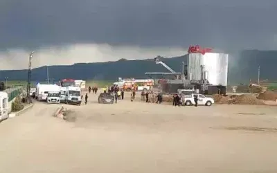 Erzurum’da asfalt tesisinde patlama meydana geldi
