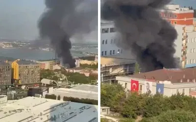 İÜ-Cerrahpaşa Kampüsünde Endişe Veren Yangın Olayı
