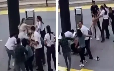 AVM Önünde Kadınlar Arasında Şiddetli Kavga