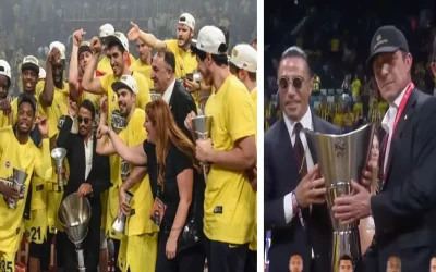 Nusret, Fenerbahçe’nin kupa töreninde yine sahnede