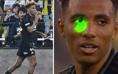 Gedson Fernandes’e penaltı sırasında lazer tuttular
