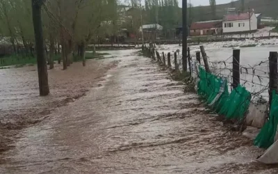 Sivas’ta yaşanan sel felaketi iki köyde hasara neden oldu