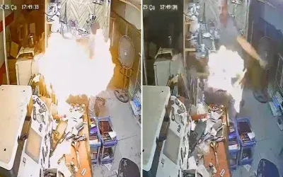 Cep telefonu ani bir patlama yaşadı