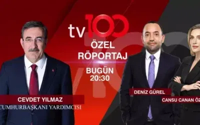 Cevdet Yılmaz, tv100’de özel röportaj verecek!