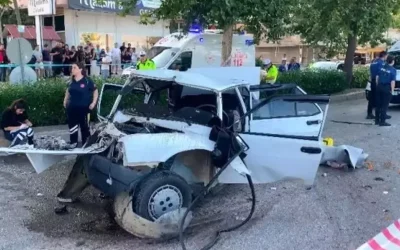 Denizli’de acı kaza: 1 ölü, 4 yaralı!