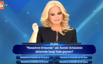 “Manastırın Ortasında” Rumeli türküsünün sözlerinde yer almayan ifade hangisidir?