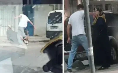 Sultangazi’de annesini döven kişiye müdahale edilmedi.