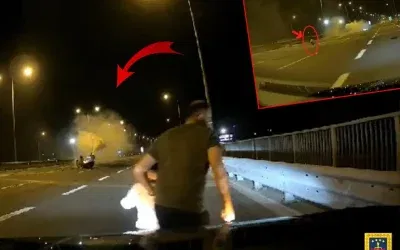 9 yaşındaki çocuk takla atan araçtan yola savruldu