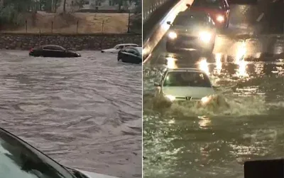 Ankara’da şiddetli yağmur felaketi: Görüntüler!