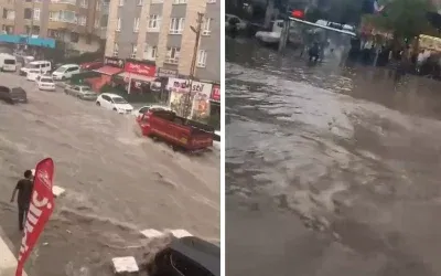 Ankara’da şiddetli yağışlar şehri felç etti