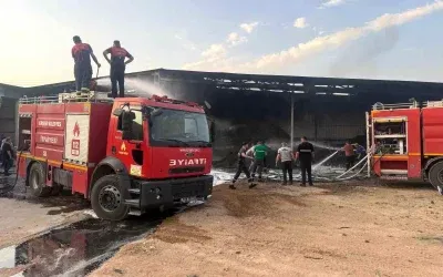 Kırşehir’deki Petlas Fabrikasında Yangın Söndürüldü