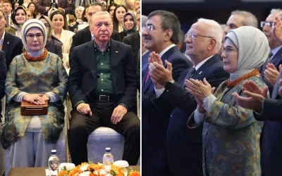 Emine Erdoğan Kızılcahamam Kampı’nda şıklığıyla dikkat çekti