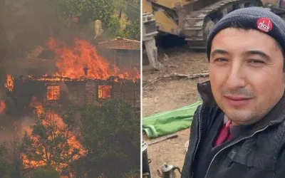 Ödemiş yangınında orman işçisi şehit oldu
