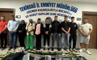 Tekirdağ’da Kaçak Göçmen Operasyonunda 15 Göçmen ve 2 Organizatör Tutuklandı
