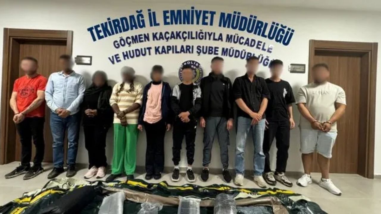 Tekirdağ'da Kaçak Göçmen Operasyonunda 15 Göçmen ve 2 Organizatör Tutuklandı