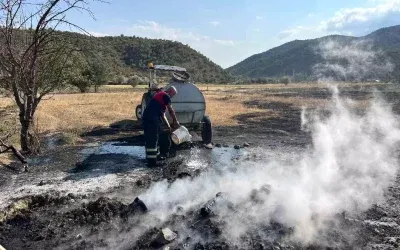 Osmancık’ta Tarla Yangını: İtfaiye Hızlı Müdahale Etti