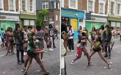 Dünyanın en büyük karnavalında kadınlar arasında kavga: 104 gözaltı