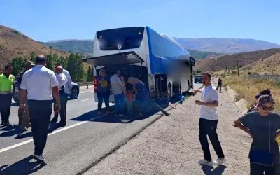 Erzincan’da Otobüs Kazası: 1 Yaralı