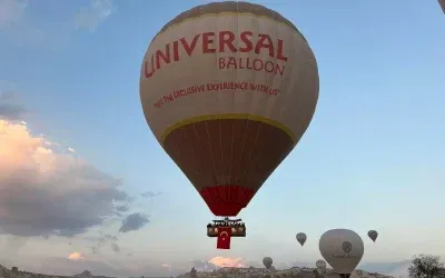 Kapadokya’da Zafer Bayramı Kutlamaları Sıcak Hava Balonlarıyla renklendi