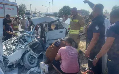 Manisa’da Trafik Kazasında Karı-Koca Öldü